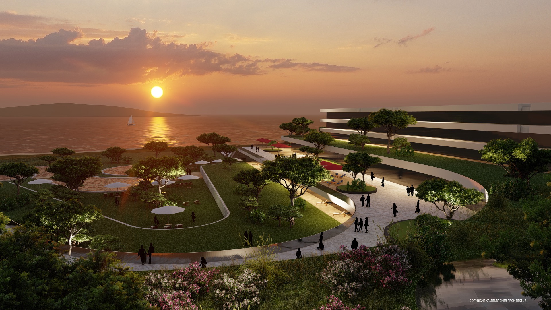 Health & Thermal Resort Tribunj – Adriatic resort view at sunset